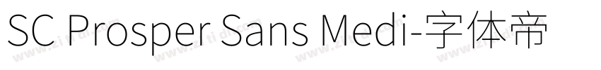 SC Prosper Sans Medi字体转换